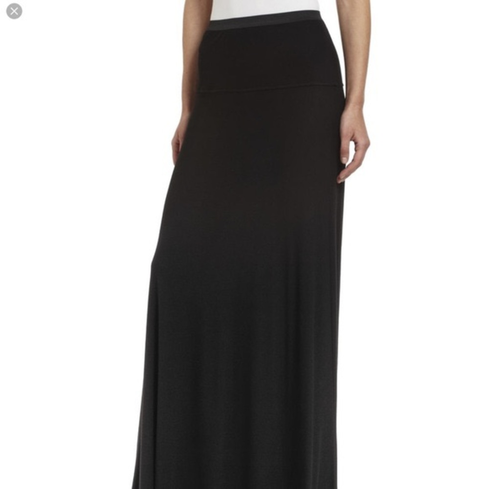 BCBG Maxazria Karolyn Wide-Banded Ribbed Maxi Skirt